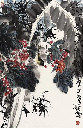 中国美术家协会会员 贺成 花鸟