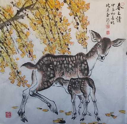 中国美术家协会会员 巨潮 花鸟