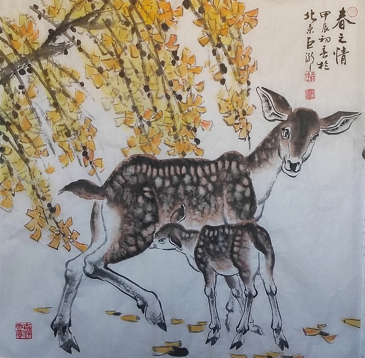 中国美术家协会会员 巨潮 花鸟