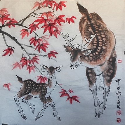 中国美术家协会会员 巨潮 花鸟