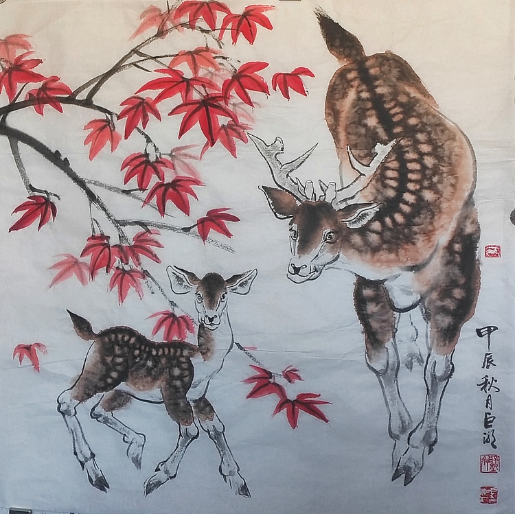 中国美术家协会会员 巨潮 花鸟