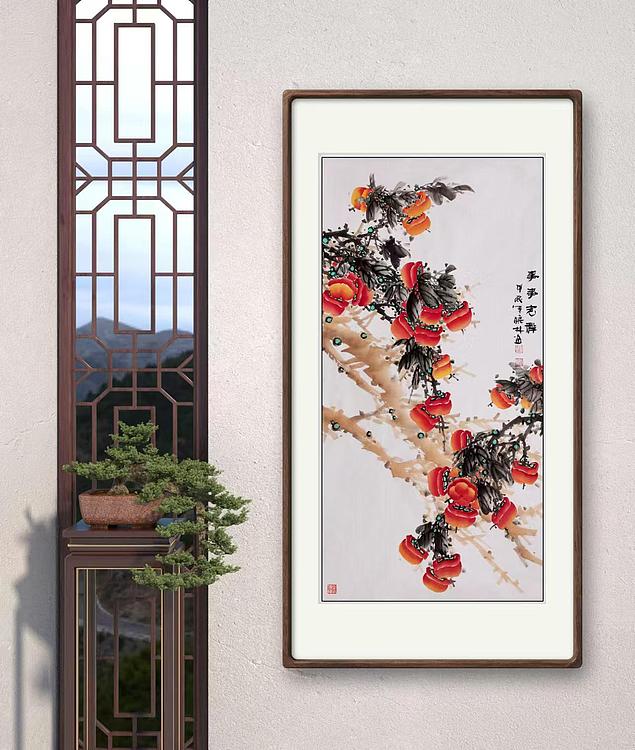 高晓林 （4998）国家一级美术师，江苏省美协会员《事事吉祥》