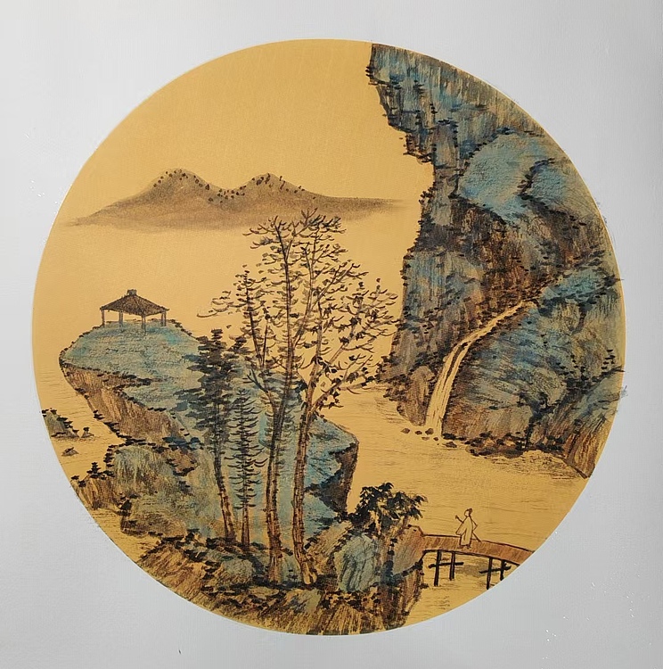 云海松涛 仿古山水四幅
