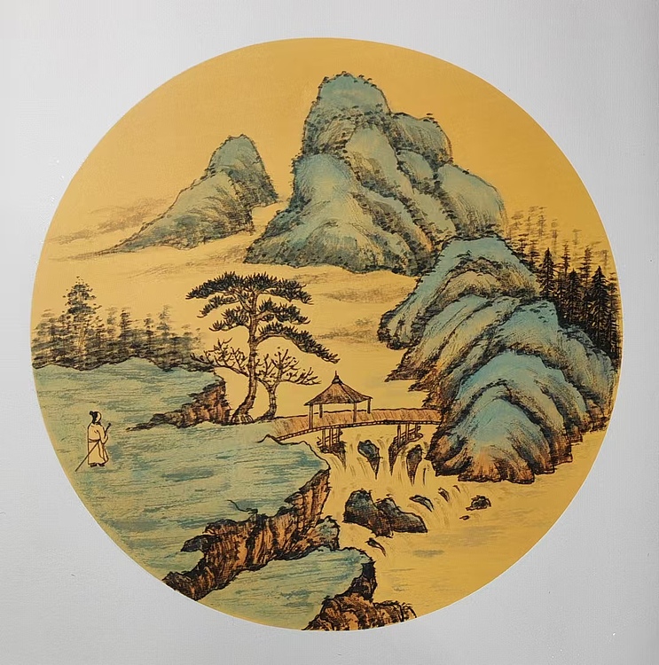云海松涛 仿古山水四幅