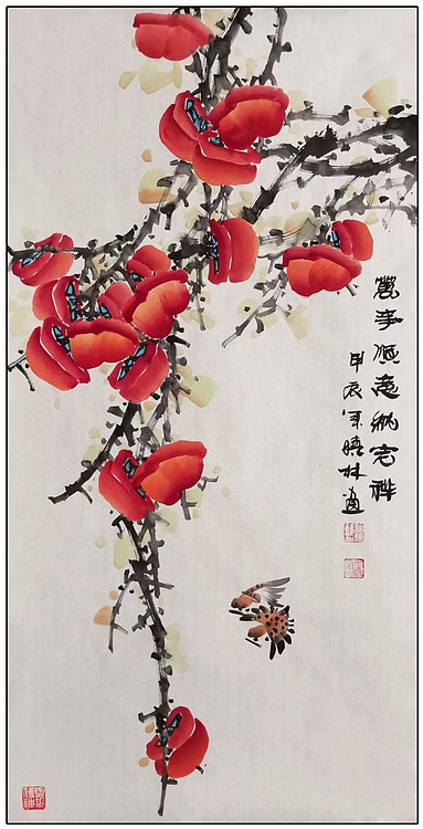 高晓林 （5003）国家一级美术师，江苏省美协会员《万事顺意》