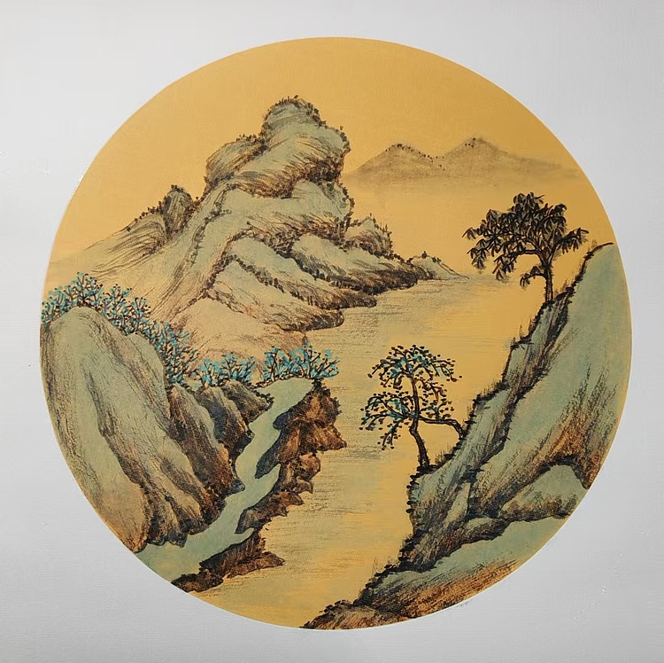 云海松涛 仿古山水四幅