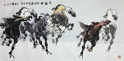 中国美术家协会会员 黎山 花鸟