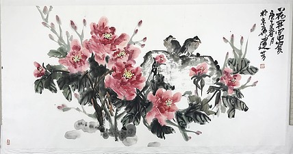 中国美术家协会会员 程建芳 花鸟