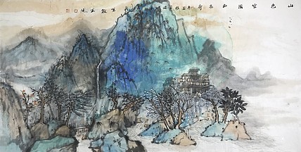 民族大学艺术系讲师 王晓东 山水