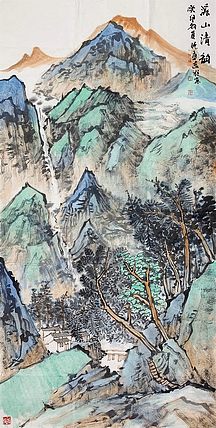 民族大学艺术系讲师 王晓东 山水