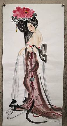 粟承志 贵妃出浴图