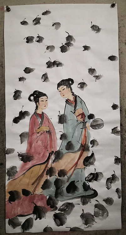 粟承志 仕女图