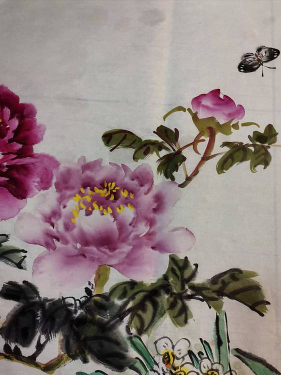 职业书画家 白雪 花开富贵
