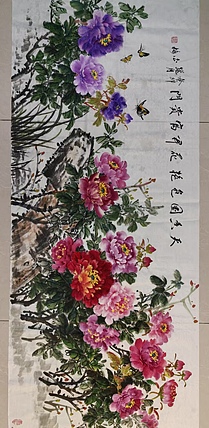 职业书画家 白雪 花开富贵