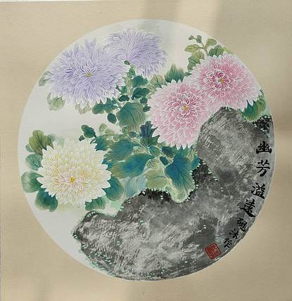 砚沐 菊石傲霜