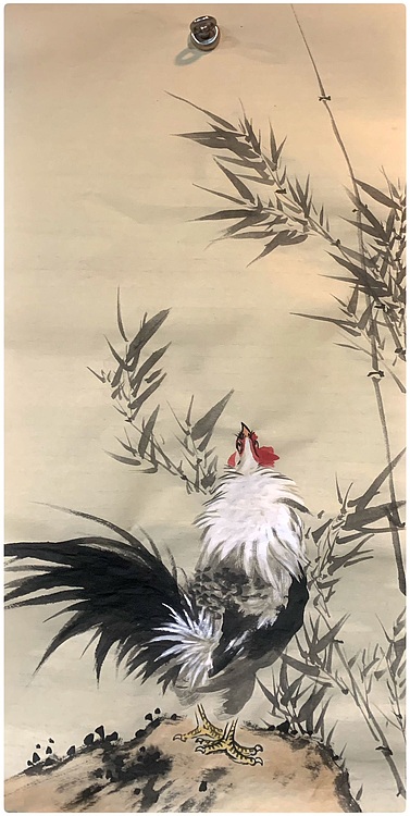 中国青年美术家协会会员 和润 鸡叫平安