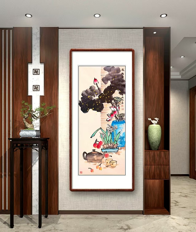 高晓林 （5030）国家一级美术师，江苏省美协会员《家和万事兴》
