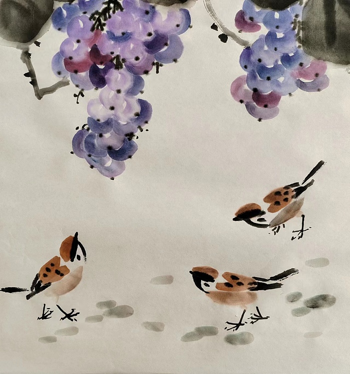 谢长虹 珍珠满架