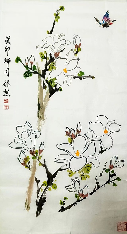 当代花鸟画家 徐慧 精品国画花鸟
