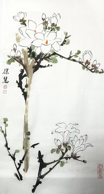 当代花鸟画家 徐慧 精品国画花鸟