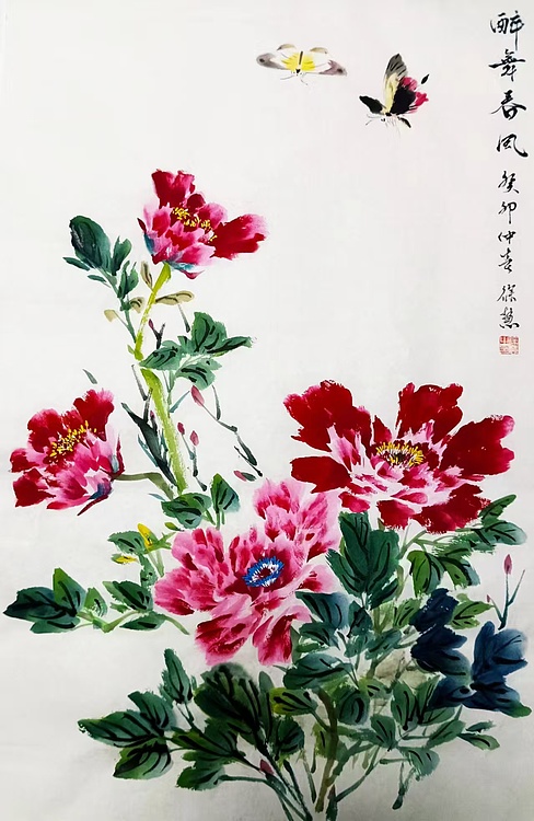 当代花鸟画家 徐慧 精品国画花鸟