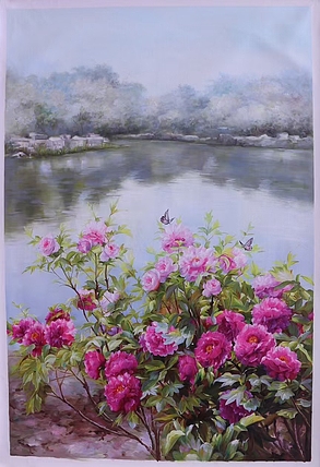 胡冰 纯手绘精品油画80✘120CM