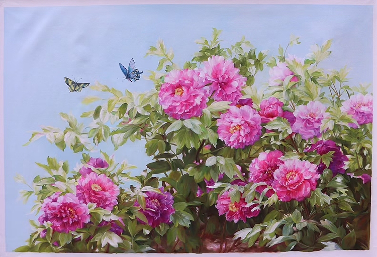 胡冰 纯手绘精品油画80✘120CM