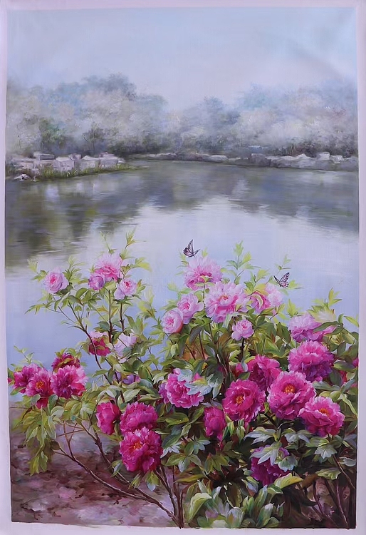 胡冰 纯手绘精品油画80✘120CM