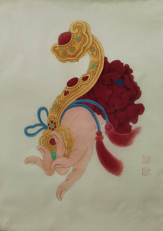 永遇乐 工笔 绢本