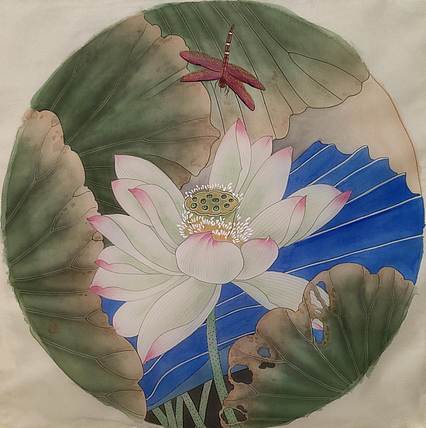 永遇乐 工笔 花鸟 绢
