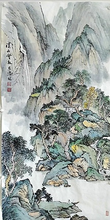 职业书画家 于恩沛 溪山会友