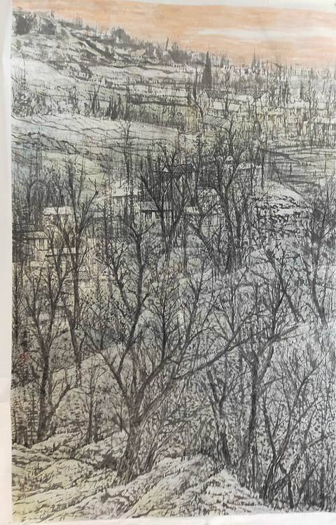 中国美术家协会会员 王云峰  国展精品有合影