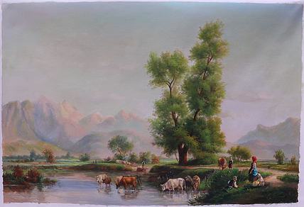 胡冰 纯手绘精品油画60✘90CM
