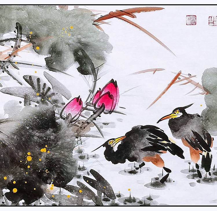 高晓林 （5047）国家一级美术师，江苏省美协会员《荷塘清趣》