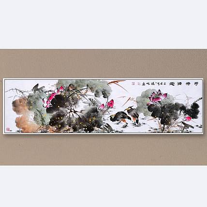 高晓林 （5047）国家一级美术师，江苏省美协会员《荷塘清趣》