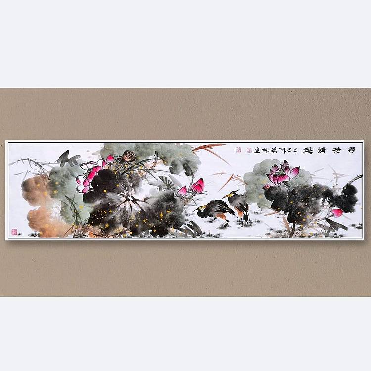 高晓林 （5047）国家一级美术师，江苏省美协会员《荷塘清趣》