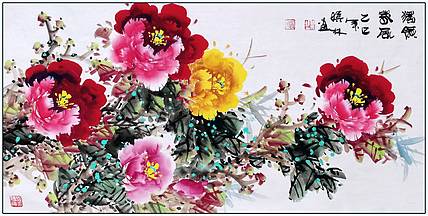 高晓林 （4049）国家一级美术师，江苏省美协会员《独领春风》