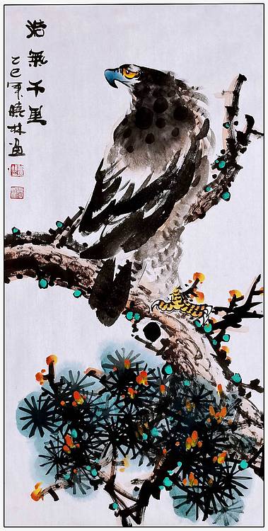 高晓林 （5058）国家一级美术师，江苏省美协会员《浩气千里》
