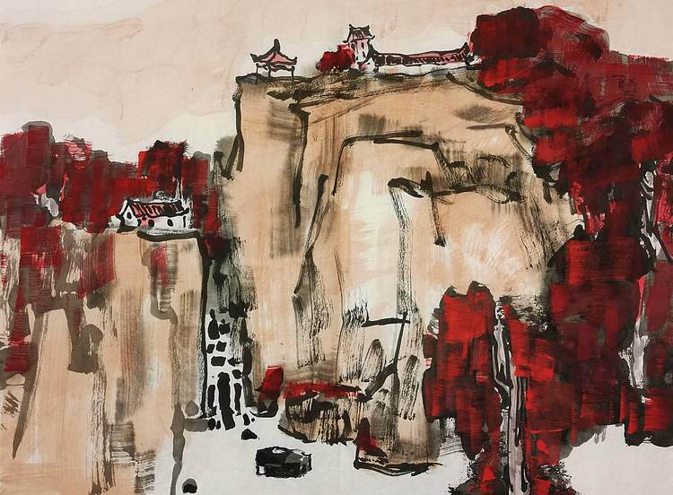 中国美术家协会会员 ，王国强 《秋景如画》