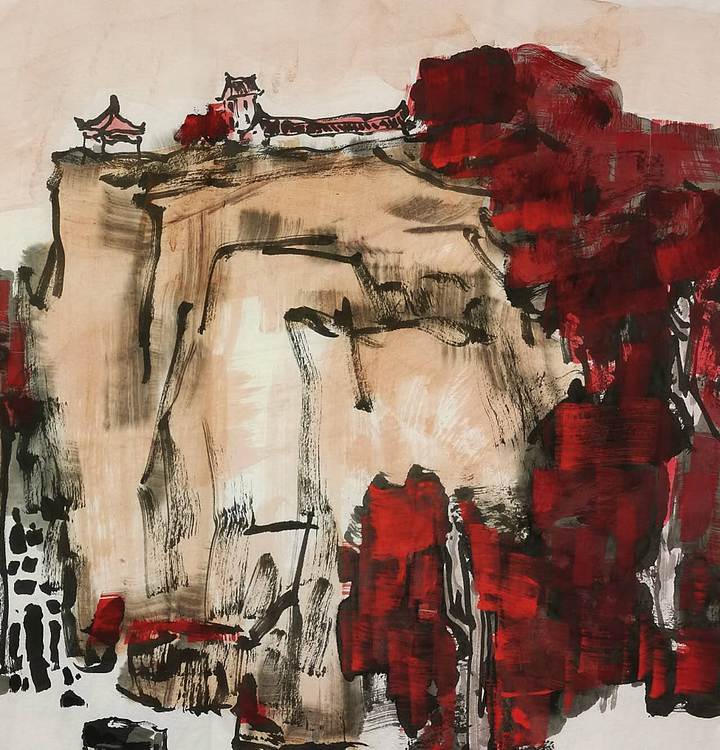 中国美术家协会会员 ，王国强 《秋景如画》