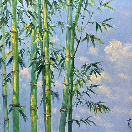 梁峰 晴空翠竹