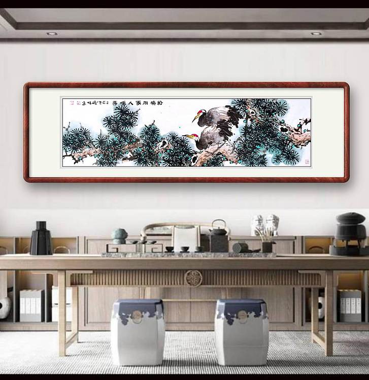 高晓林 （5075）国家一级美术师，江苏省美协会员，松鹤同春人增寿