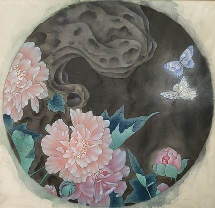 永遇乐 工笔花鸟 绢本