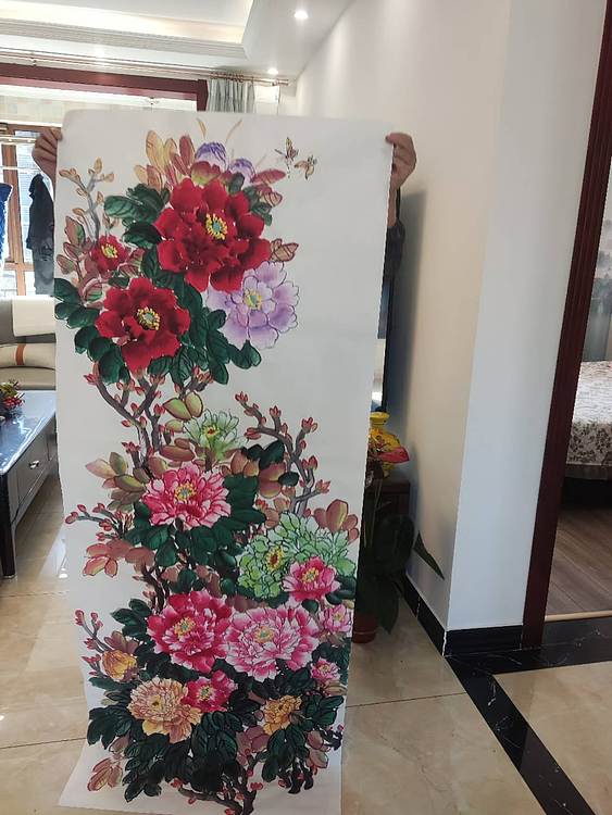 职业书画家 孟红 《花开富贵》