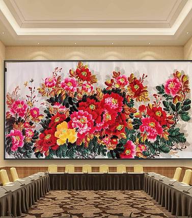 职业书画家 孟红 《花开富贵盛世图》