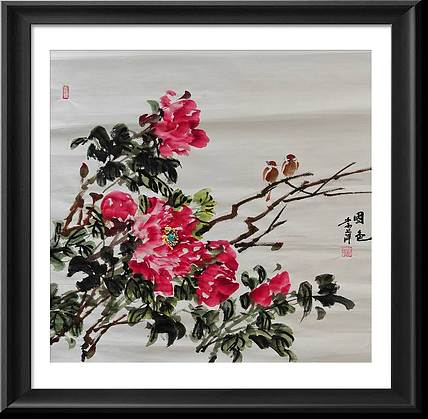 兰花 牡丹