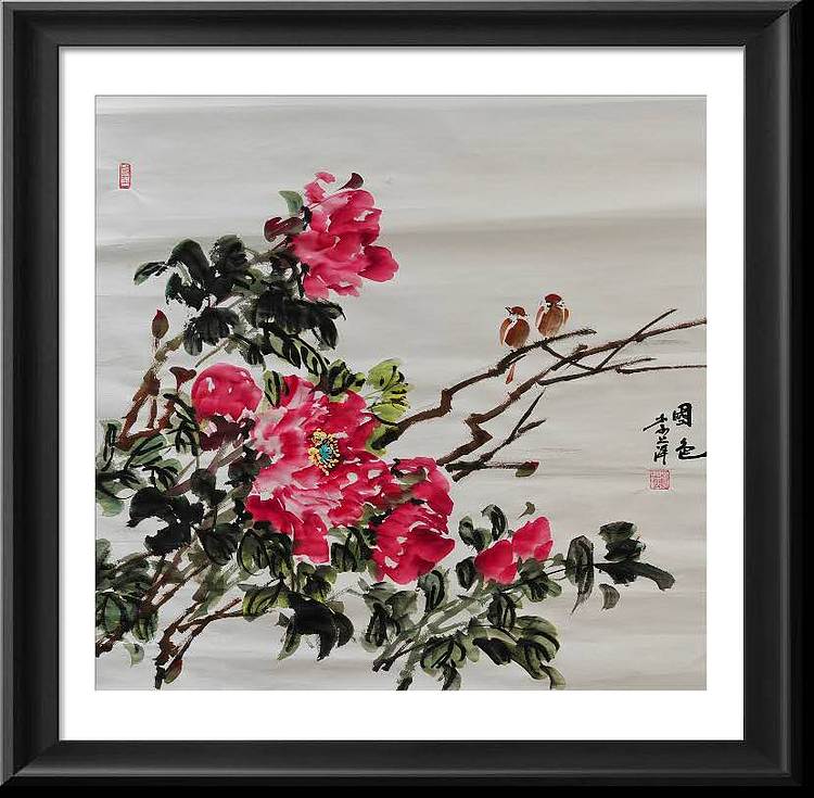 兰花 牡丹