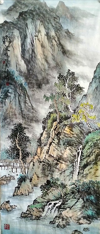 职业书画家 于恩沛 山水两幅