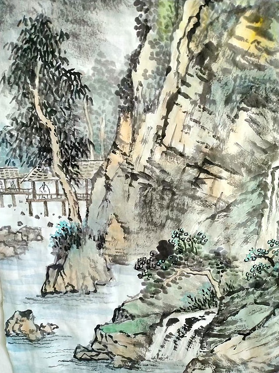 职业书画家 于恩沛 山水两幅