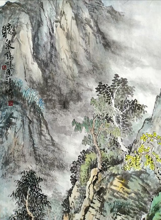 职业书画家 于恩沛 山水两幅